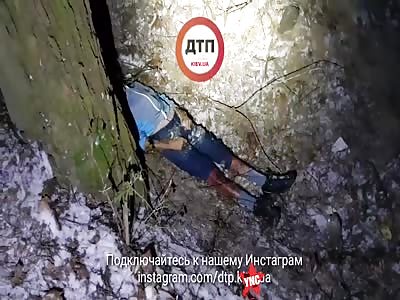 A terrible accident in Kiev in the park they found the body of a man.