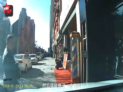 man gives Ms. Liang slaps  for being annoying