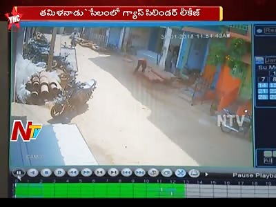  4 People Injured and Vehicles Destroyed as Gas Cylinder Leak in Tamil Nadu