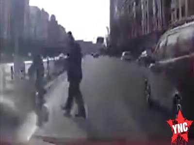 zebra crossing accident in Harbin