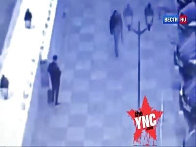 instant karma man sets of fire cocktail on a busy road but the next one he sets fire to himself 