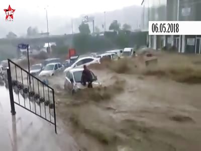Heavy rain and floods in turkey 