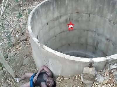 Dead youth found by  the well in the cemetery