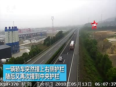 720 degrees and then rolling 360 degrees accident in  Zhejiang Hangzhou