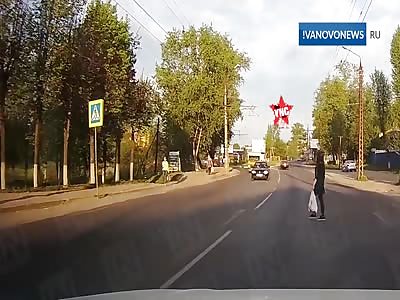 woman hit by a vehicle in Kokhma