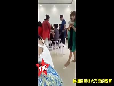 [the part were she falls down and dies] of woman had a heart attack people watch and do nothing 