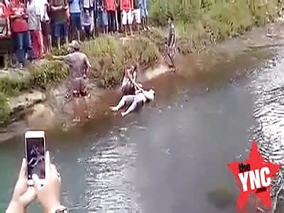 A man found on the banks of the river in Tabanan, Bali