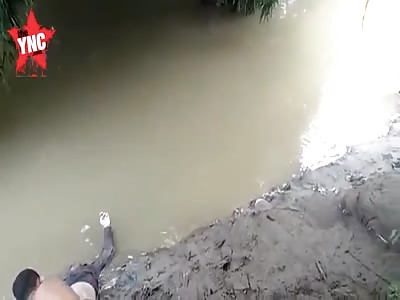 Body discovery  in Deli River, Medan