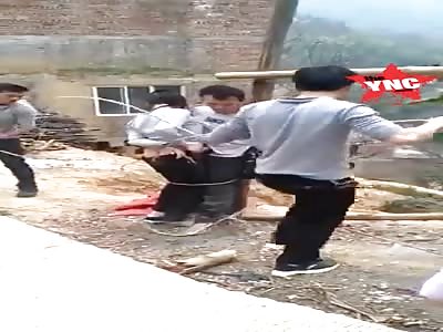 punishment Adultery lovers tied up