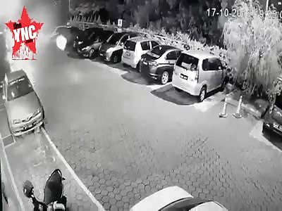 woman died in a hit & run in Cyberjaya, Malaysia at 19.35pm