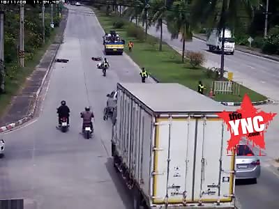 youth died when he was crushed by a vehicle in Thailand 