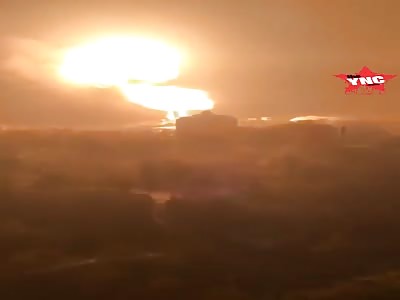 big explosion in an abandoned factory in Dalian 