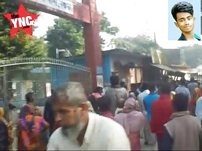 youth was roasted in  Bogra 