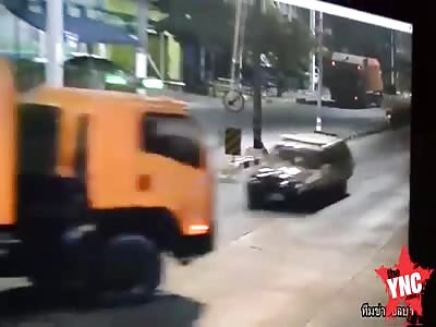 accident in Thailand  that  injured 7 people