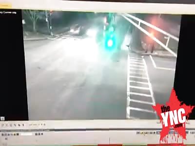 car crash in Milton, Massachusetts,USA