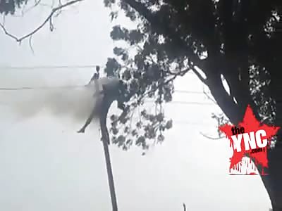 Man Climbs Utility Pole, Gets Electrocuted to Death