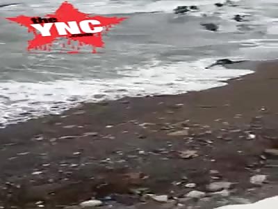  an African immigrant found on the beach of  Ceuta , Spain 