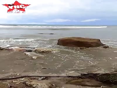 body washed up on Jerudong Beach