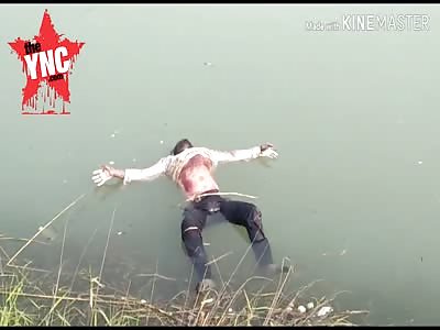 floating youth in  Mantra Branch Gang Kahar of Mathura