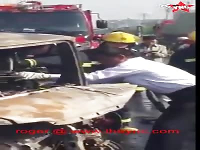 a Chemical plant explosion victim in Chenjiagang