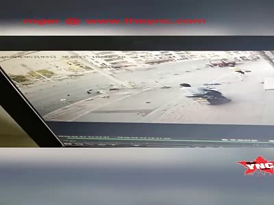 Xu Liu caused an accident in his Honda at Dong Shan Da Dao