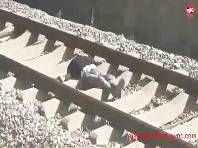 A male body was found on the train track in Liaoning