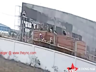 [prequel] of a wall collapse killing 10 in Vietnam