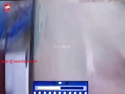 man was killed on his bike when a 20 metre  wall fell on him in Henan