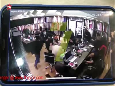 big fight at a Fashion Textile  shop in Odessa,ukraine