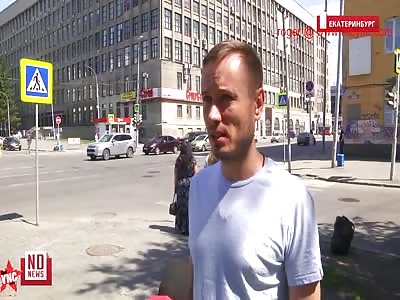 [video 2] A 46-year-old woman died when a Fiat Ducato van hits her on the zebra crossing  in Yekaterinburg