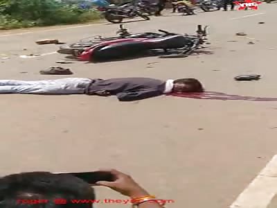 man dies on his bike in Odisha