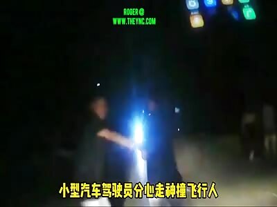 Car crashed into a Man in Wuyang County