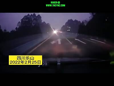 Man dies in a 360° accident in Leshan City