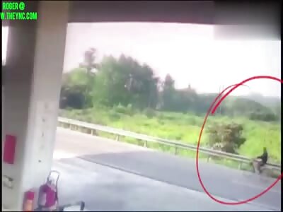 Wang on his motorcycle collided into Zhang motorcycle in Leshan City