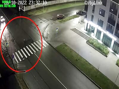 Zebra crossing Accident in Petrozavodsk, Russia 