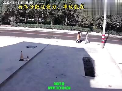 Yang collided his bike into a woman in Guangyuan City