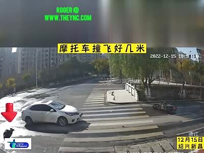 Zebra crossing Accident in Xinchang County