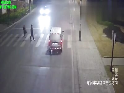 Zhang died in a zebra crossing Accident in Guangyuan City