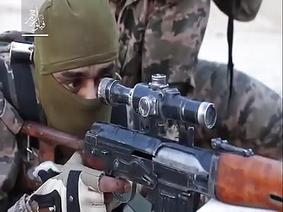 FSA snipers in E. Ghouta (With Subtitles)