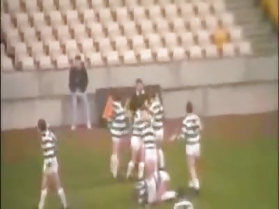 Irish league football riots 1990