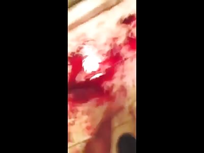 Guy slits wrist and films his dying hour