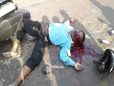 Two motorcyclists agonized to death after suffering an accident