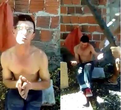 *Uncensored* Bakery Robber Clubbed by Comando Vermelho in CuiabÃ¡, Brazil