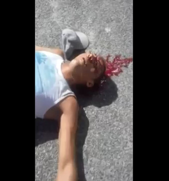 Last Sighs of Life of an Assailant with Head Shot