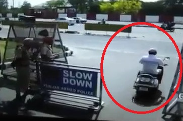 CRASH!..Motorcyclist Should be Watching Where He is .