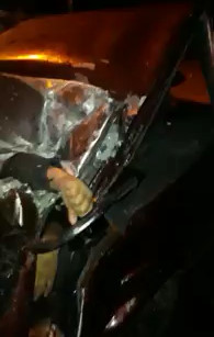 Family Squished like a Sardine in His Car after Horrible Accident