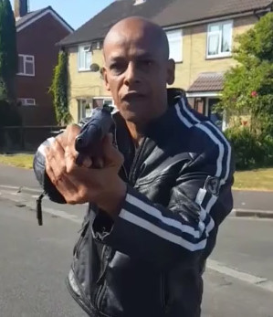 Man Films the Moment he is Shot in a Face with an Airgun