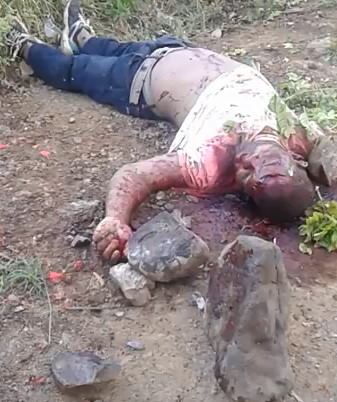 Bloody Mess Crime Scene (Stoned to Death) 