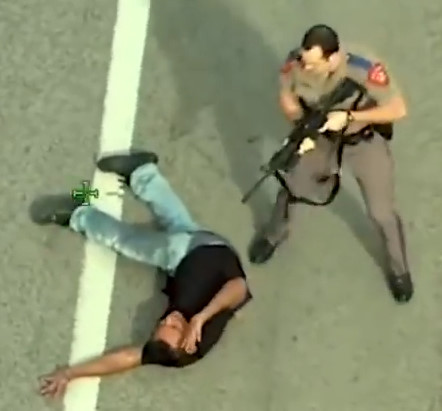 Texas Police Helicopter Video Captures Shootout on Highway