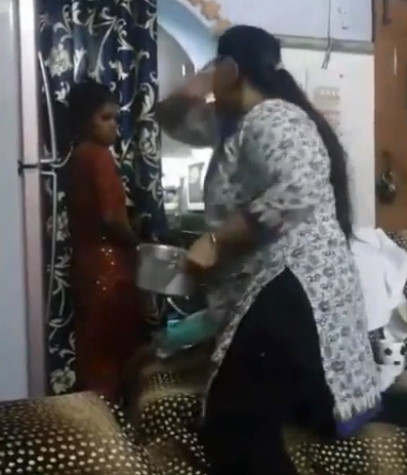 12-Year-Old Girl Beaten by a Woman Very Badly